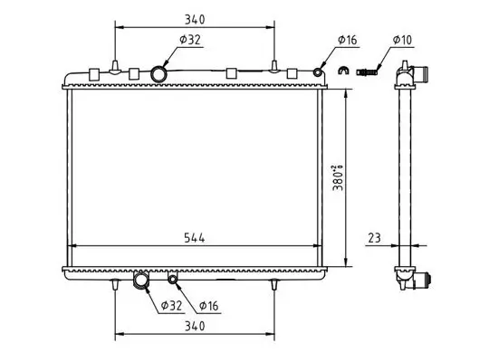 Kühler, Motorkühlung HART 637 220 Bild Kühler, Motorkühlung HART 637 220