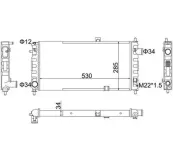 Kühler, Motorkühlung HART 600 097