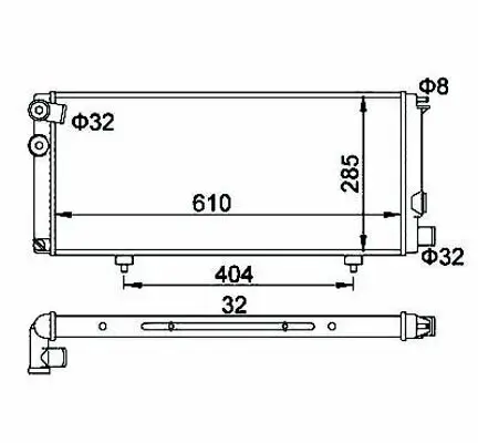 Kühler, Motorkühlung HART 600 142 Bild Kühler, Motorkühlung HART 600 142