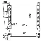 Kühler, Motorkühlung HART 600 226