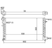 Kühler, Motorkühlung HART 600 483