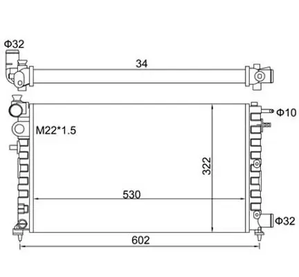 Kühler, Motorkühlung HART 600 483 Bild Kühler, Motorkühlung HART 600 483
