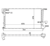 Kühler, Motorkühlung HART 601 388