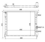 Kühler, Motorkühlung HART 601 448