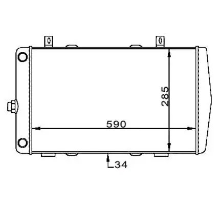 Kühler, Motorkühlung HART 601 709