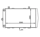 Kühler, Motorkühlung HART 601 709