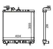 Kühler, Motorkühlung HART 601 835