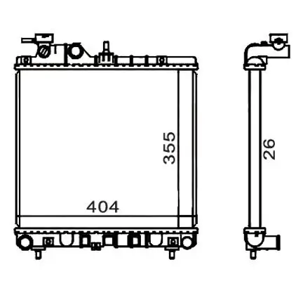 Kühler, Motorkühlung HART 601 835 Bild Kühler, Motorkühlung HART 601 835