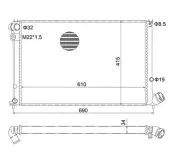 Kühler, Motorkühlung HART 603 215