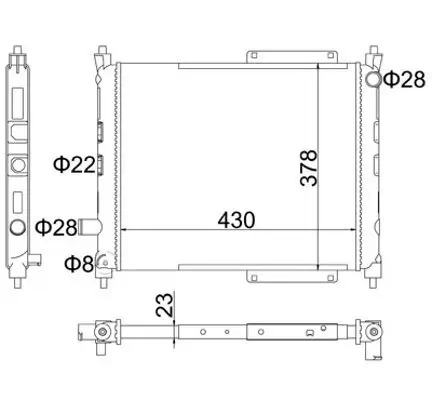 Kühler, Motorkühlung HART 603 602 Bild Kühler, Motorkühlung HART 603 602