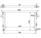 Kühler, Motorkühlung HART 603 917