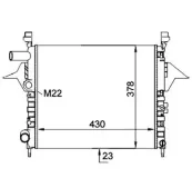 Kühler, Motorkühlung HART 605 595