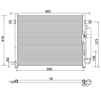 Kondensator, Klimaanlage HART 605 714