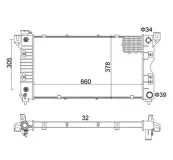 Kühler, Motorkühlung HART 606 408