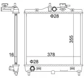 Kühler, Motorkühlung HART 606 426