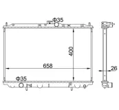Kühler, Motorkühlung HART 606 429