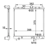 Kühler, Motorkühlung HART 606 430