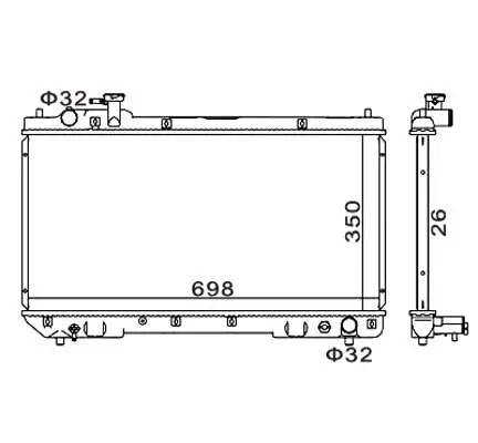 Kühler, Motorkühlung HART 606 454 Bild Kühler, Motorkühlung HART 606 454