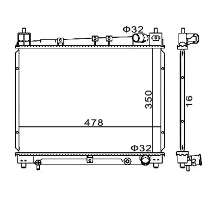 Kühler, Motorkühlung HART 606 456 Bild Kühler, Motorkühlung HART 606 456