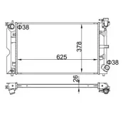 Kühler, Motorkühlung HART 606 459