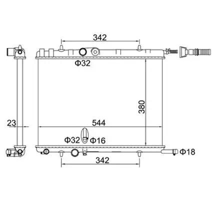 Kühler, Motorkühlung HART 606 978