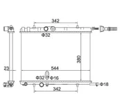 Kühler, Motorkühlung HART 606 978