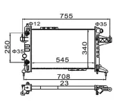 Kühler, Motorkühlung HART 611 831