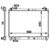 Kühler, Motorkühlung HART 611 843