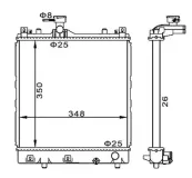 Kühler, Motorkühlung HART 611 845