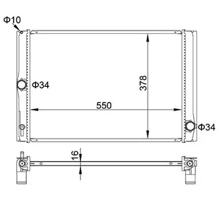 Kühler, Motorkühlung HART 611 854 Bild Kühler, Motorkühlung HART 611 854