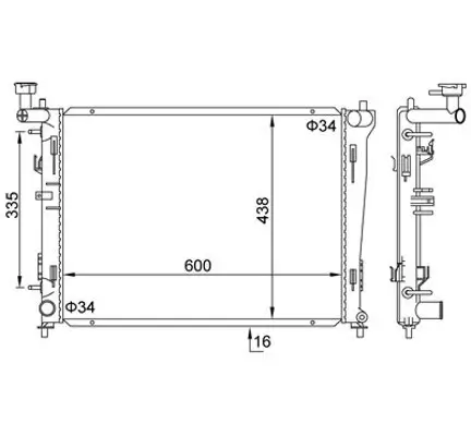 Kühler, Motorkühlung HART 611 900 Bild Kühler, Motorkühlung HART 611 900