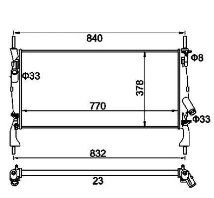 Kühler, Motorkühlung HART 611 922 Bild Kühler, Motorkühlung HART 611 922