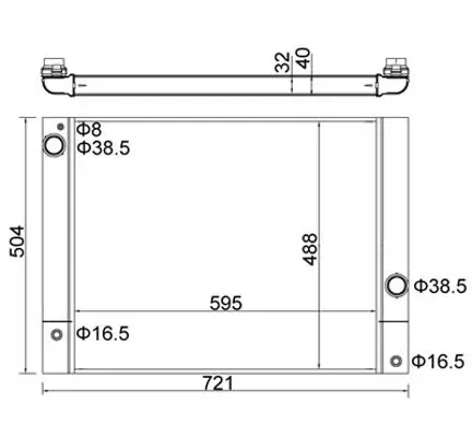 Kühler, Motorkühlung HART 612 313