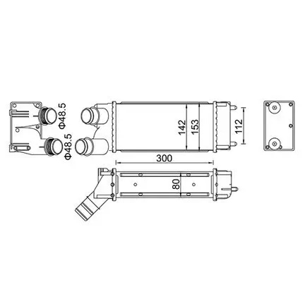 Ladeluftkühler HART 612 499