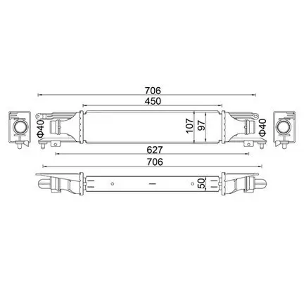 Ladeluftkühler HART 612 500