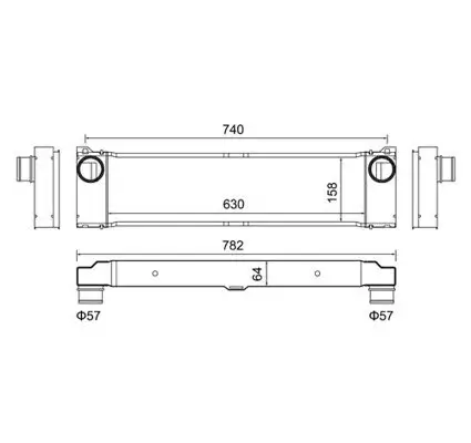 Ladeluftkühler HART 612 836