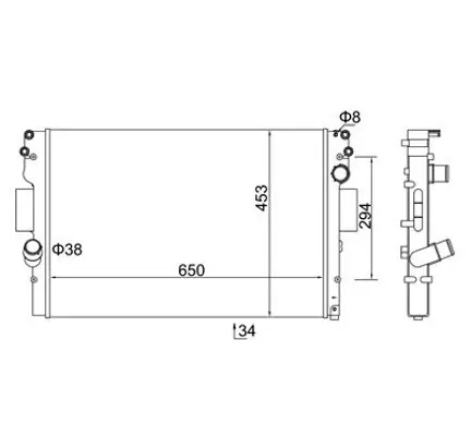 Kühler, Motorkühlung HART 614 517 Bild Kühler, Motorkühlung HART 614 517