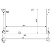 Kühler, Motorkühlung HART 620 268