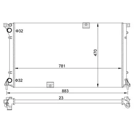 Kühler, Motorkühlung HART 620 268 Bild Kühler, Motorkühlung HART 620 268