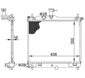 Kühler, Motorkühlung HART 620 741