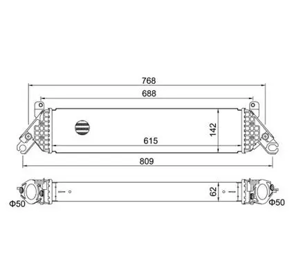 Ladeluftkühler HART 621 267