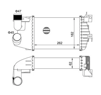 Ladeluftkühler HART 621 269