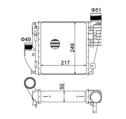 Ladeluftkühler HART 621 405