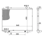 Kühler, Motorkühlung HART 622 001