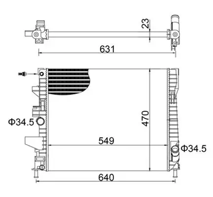 Kühler, Motorkühlung HART 622 019 Bild Kühler, Motorkühlung HART 622 019