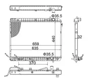 Kühler, Motorkühlung HART 622 028