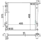 Kühler, Motorkühlung HART 622 268