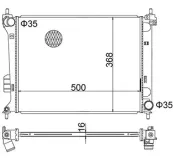 Kühler, Motorkühlung HART 622 271