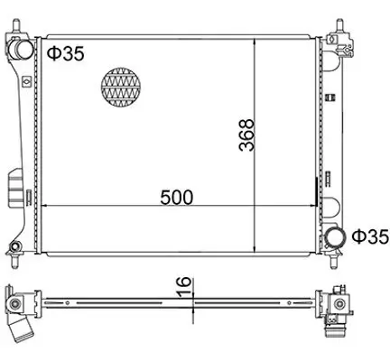 Kühler, Motorkühlung HART 622 271 Bild Kühler, Motorkühlung HART 622 271
