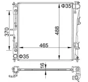 Kühler, Motorkühlung HART 622 277